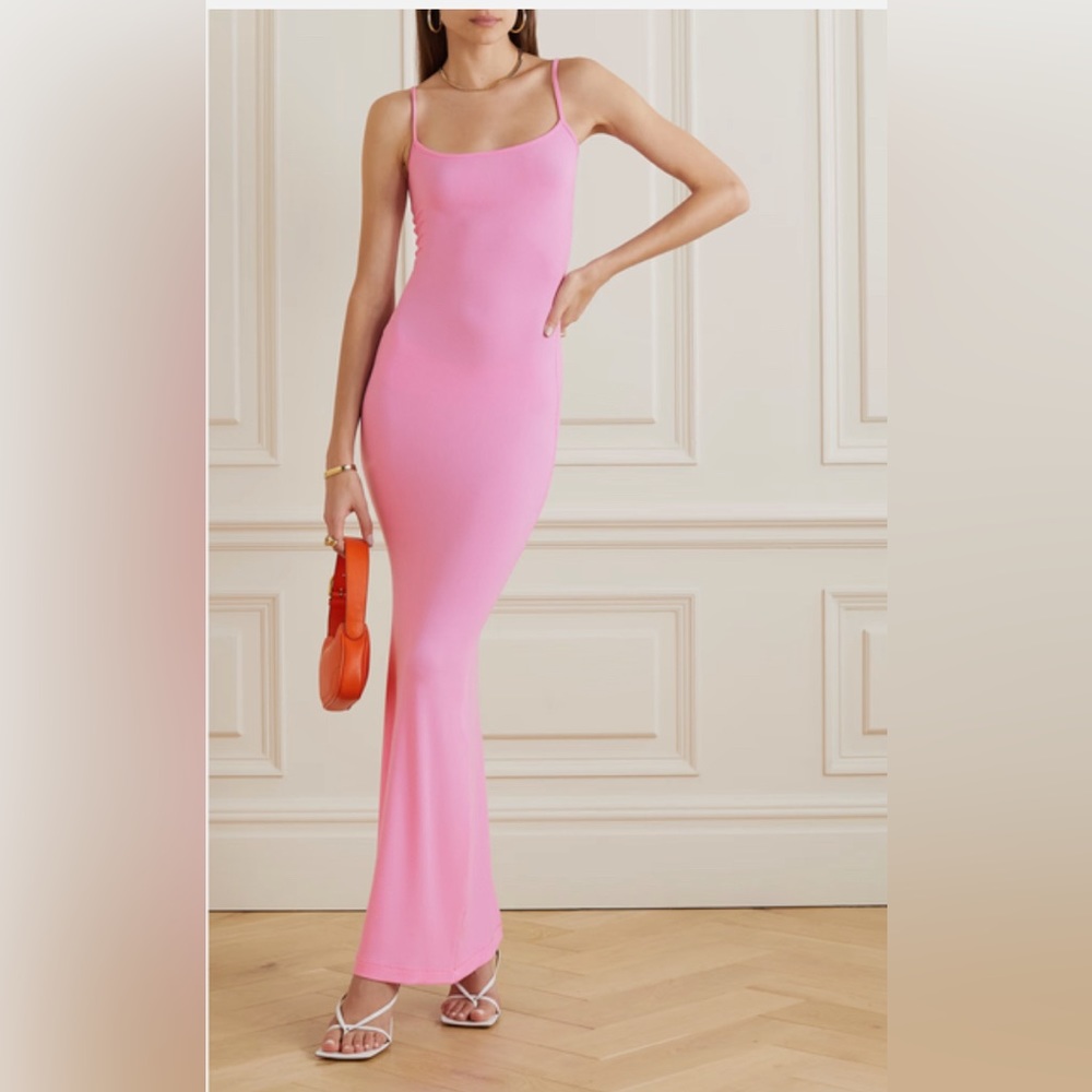 Skims|NWT|Cotton Candy|Soft Lounge Long Slip Dress *FREE Alo Canvas Tote*